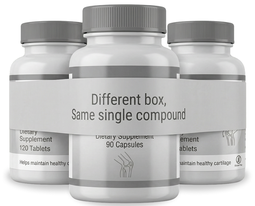 Joint supplement bottles