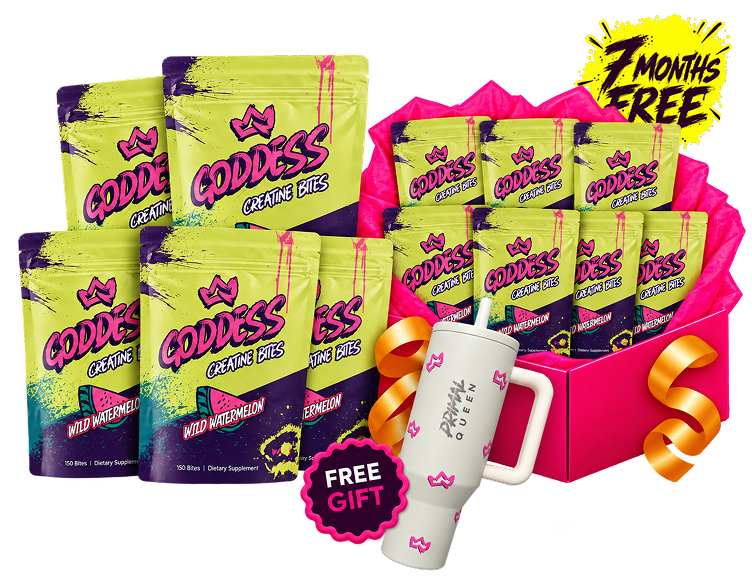 12 months of Goddess packs with a free fanny pack