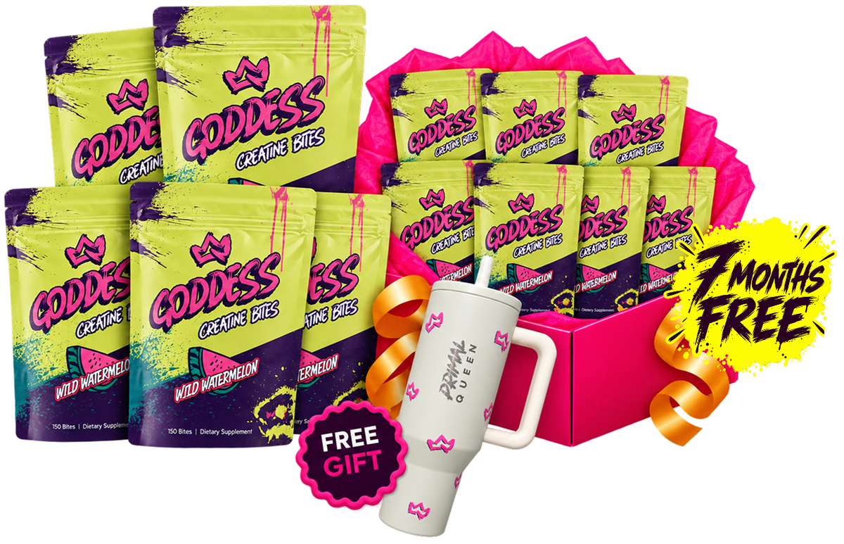 12 months of Goddess packs with a free fanny pack